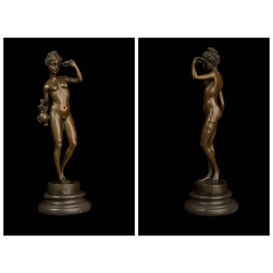 超人気ブロンズ像 裸の少女名品 インテリア家具 置物 彫刻 銅像 彫像