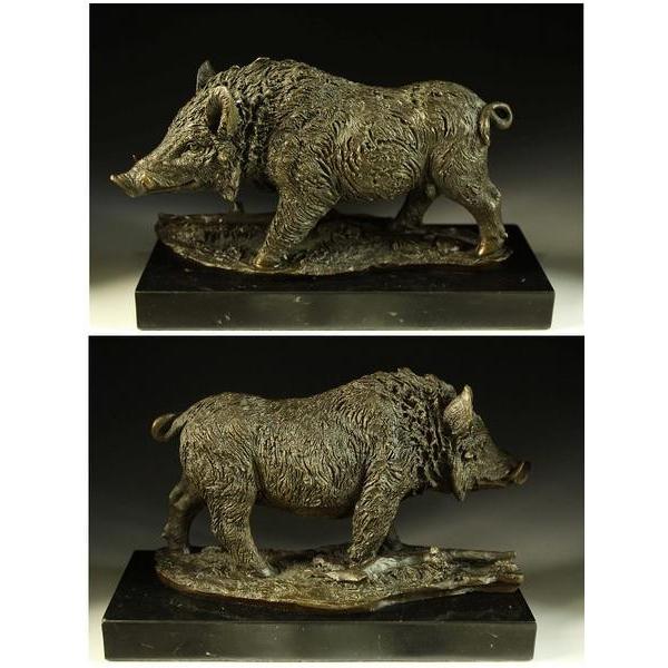 送料無料大人気ブロンズ像イノシシBarye名作 インテリア家具 置物 彫刻