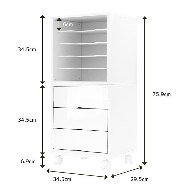 完成品 ランドセルラック キャスター付き ランドセル収納ラック 教科書ラック 贈答 引き出し付き スリム 木製 おしゃれ