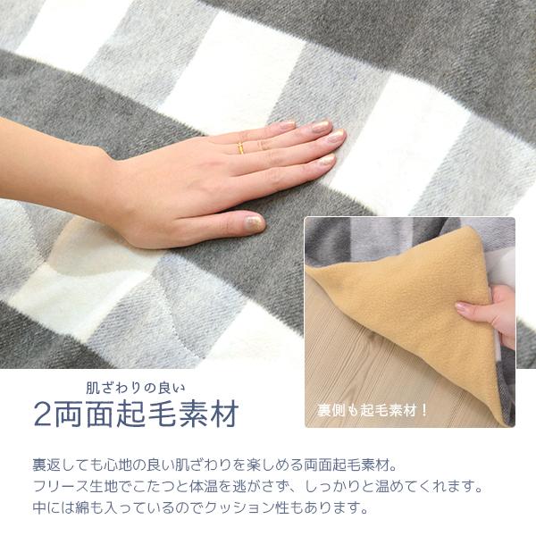 薄掛け こたつ布団 正方形 190×190 掛け 単品 こたつ用掛布団 薄型 薄手 省スペース おしゃれ かわいい ギンガムチェック pの画像