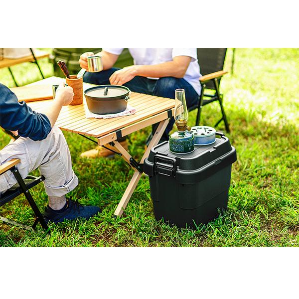 スタッキング コンテナボックス 20L 蓋付き トランクカーゴ 頑丈 屋外