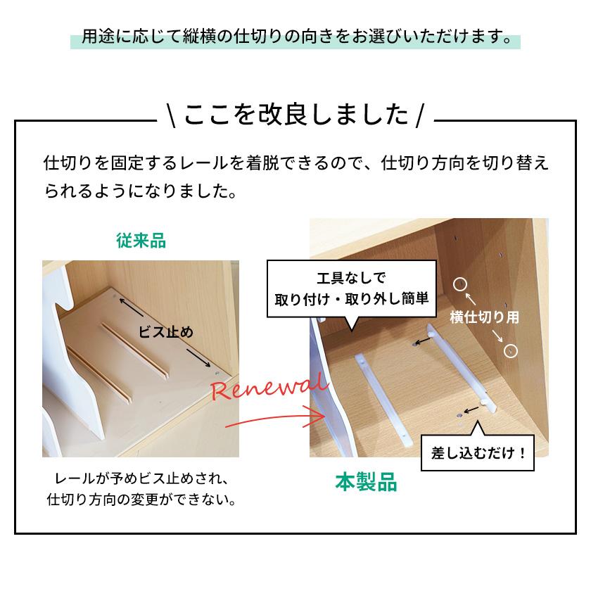 2個セット キューブボックスα NEW 縦横仕切り ファイルラック A4