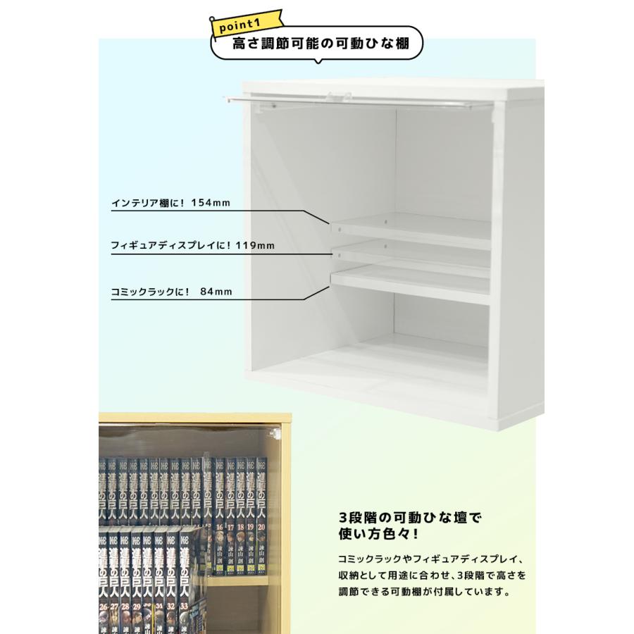 3個セット 新フラップ扉 ひな壇付き フィギュアケース キューブ
