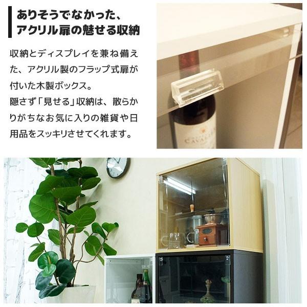 お得な２個セット キューブボックスa 透明扉タイプ 7000円以上で送料無料 キューブボックス 扉付き カラーボックス 2段 コレクションケース 卓上 Cba Set081 Houseboat 通販 Yahoo ショッピング