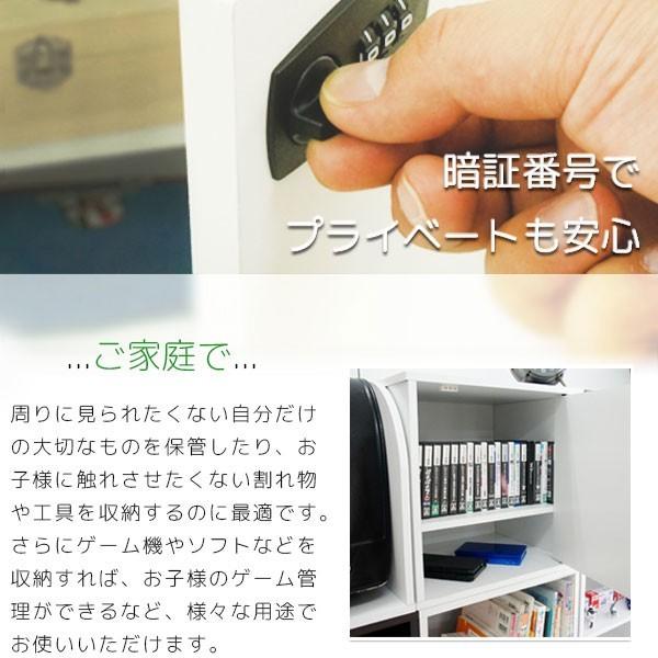 日本売筋品 2個セット 鍵付き キューブボックスα ダイヤル錠タイプ 扉付き カラーボックス 収納ボックス キャビネット ロッカー 木製