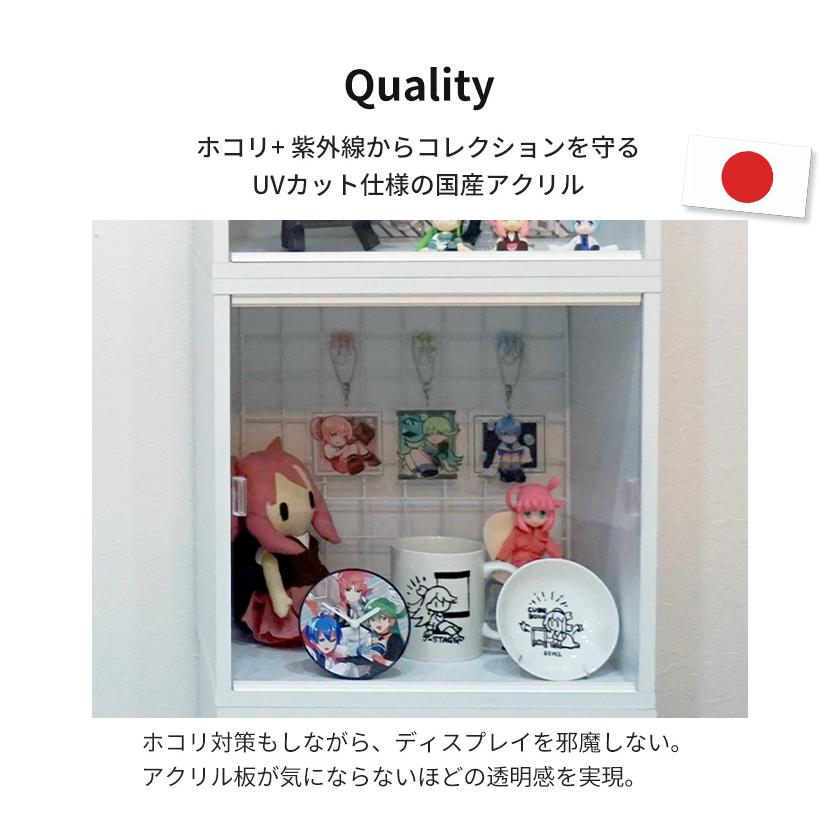 オープンタイプに後付け UVカットアクリルふた キューブボックス