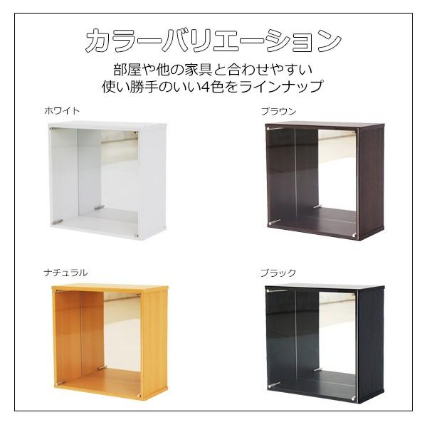 背面ミラー付きで後姿もバッチリ 薄型 コレクションケース キューブ