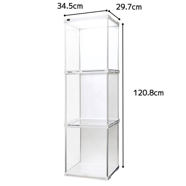 Led付き コレクションケース Fケース 3段セット シングルled 背面ホワイト 送料無料 フィギュアケース アクリルケース 大型 コレクションラック Fc Set011 Houseboat 通販 Yahoo ショッピング