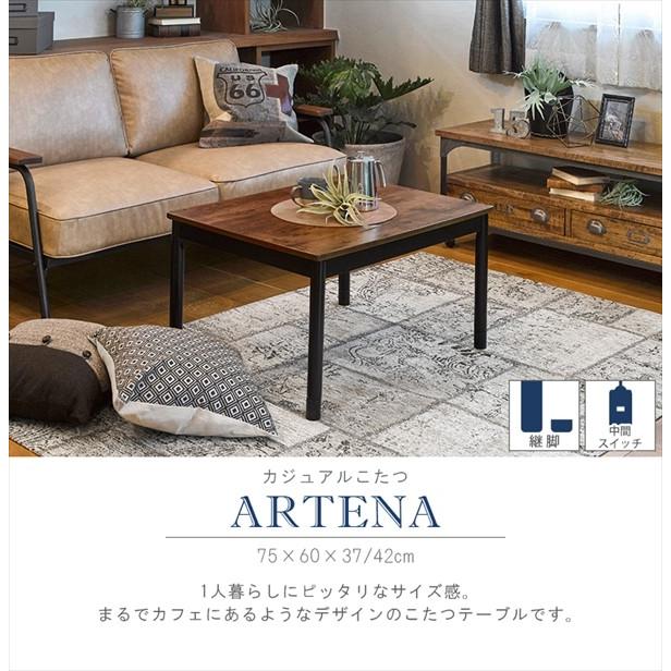 ヴィンテージ感漂う木目 カジュアルこたつ 長方形 75 60 単品 テーブル おしゃれ 一人用こたつ 小さいこたつ ミニこたつ 一人暮らし 継脚 継ぎ足 P2 Hg Houseboat 通販 Yahoo ショッピング