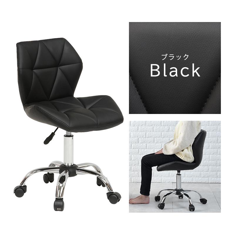 デスクチェア 【ブルー】 約幅48cm スチール 合皮/合成皮革 キャスター付き デスクチェア 【ブルー】 約幅48cm スチール 合皮/合成皮革