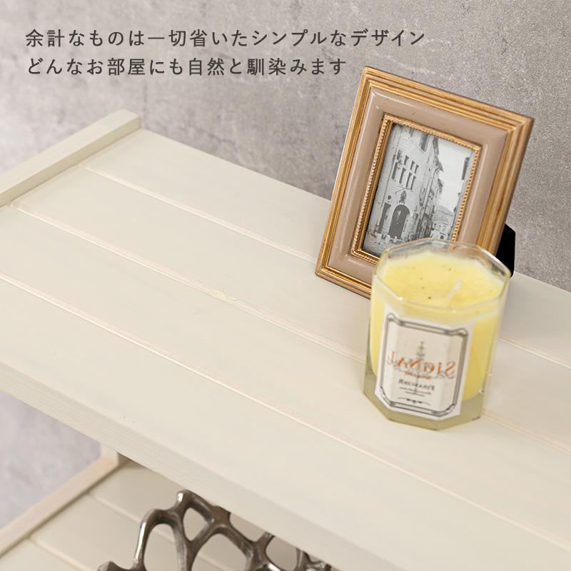 人気再入荷カントリー北欧調パイン材四段ラックシェルフ（50㎝×70㎝）木製飾り棚 HAGiHARA オープン ラック 4段棚 幅75 おしゃれ 北欧風 天然木