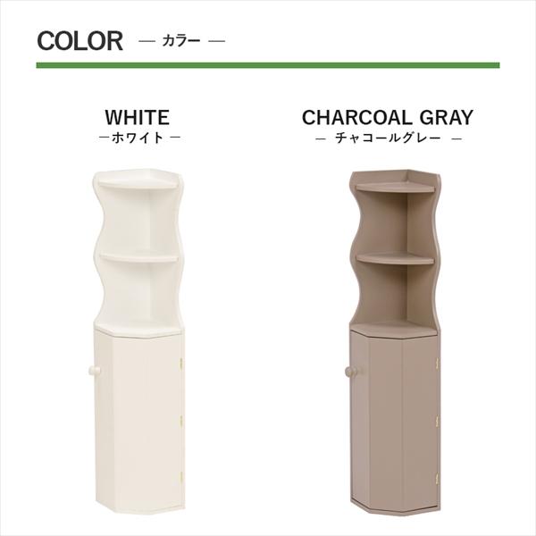 トイレの隅に コーナートイレラック 完成品 トイレ収納棚 かわいい