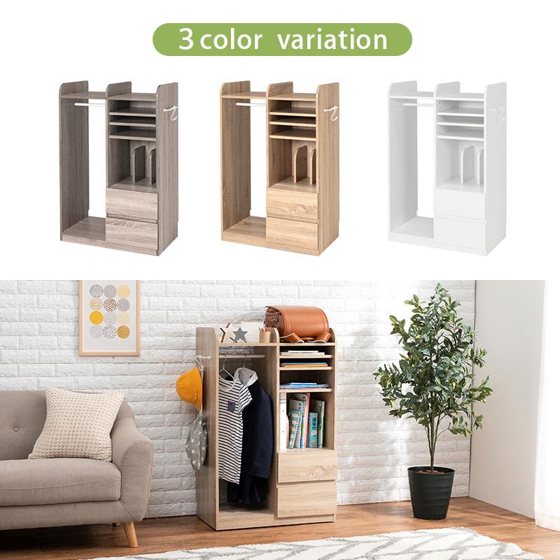 ハンガー付き ランドセルラック おしゃれ カラーボックス スリム ハンガーラック 収納 子供部屋 教科書ラック 本棚 大決算セール おしゃれ