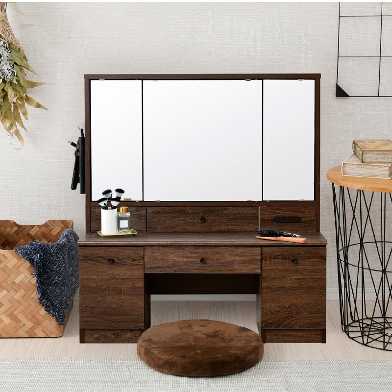 BELLEB 3面鏡ドレッサー900幅 ロータイプ : houseBOAT - 通販