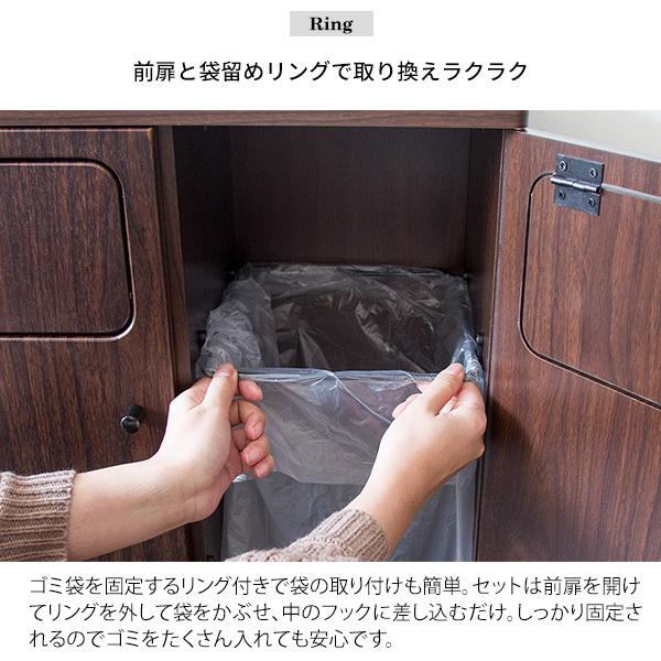 おしゃれな木目調 分別 ゴミ箱 2分別 ダストボックス ふた付き 木製 プッシュ式 45リットル 45l スリム キッチン リビング 大容量 2連 N6 Mt Db 802 Houseboat 通販 Yahoo ショッピング