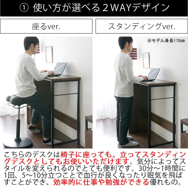 スタンディングデスク　PCデスク　カウンターデスク 楽天市場】スタンディングデスク デスク ハイタイプ ハイディスク
