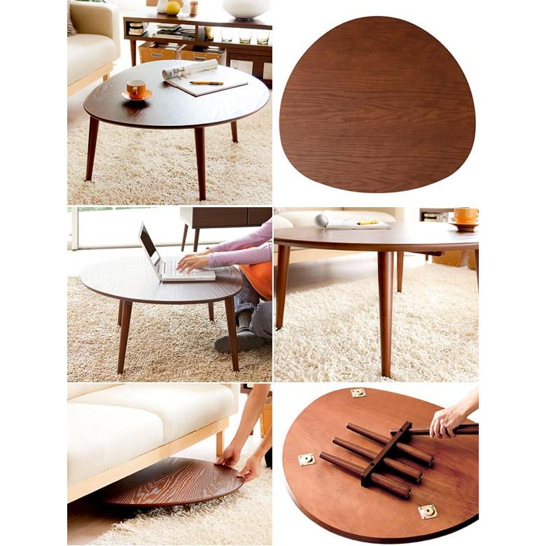 レトロ可愛いおむすび型 センターテーブル 小さい ローテーブル 変形 リビングテーブル かわいい 木製 たまご型 Ruq Mt T 055 Houseboat 通販 Yahoo ショッピング