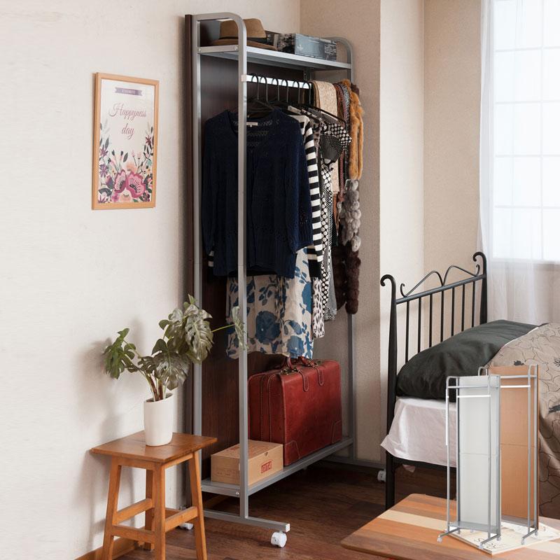 ハンガーラックタイプ キャスター付き パーテーション 幅60 間仕切り パーティション おしゃれ 自立 P 定期入れの