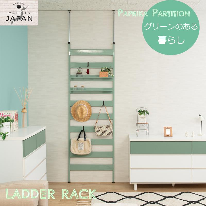 50 Off グリーンが綺麗 スチール製 ラダーラック 突っ張り ラダーシェルフ おしゃれ アイアン 棚 フック 安い 間仕切り パーテーション 日本製 P 売り切れ必至 Atempletonphoto Com