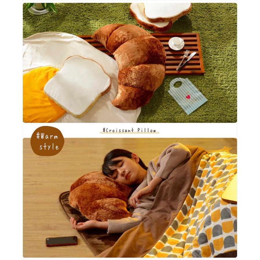 クロワッサン型クッション Amazon.co.jp: もっちり パン型クッション 食パン クロワッサン