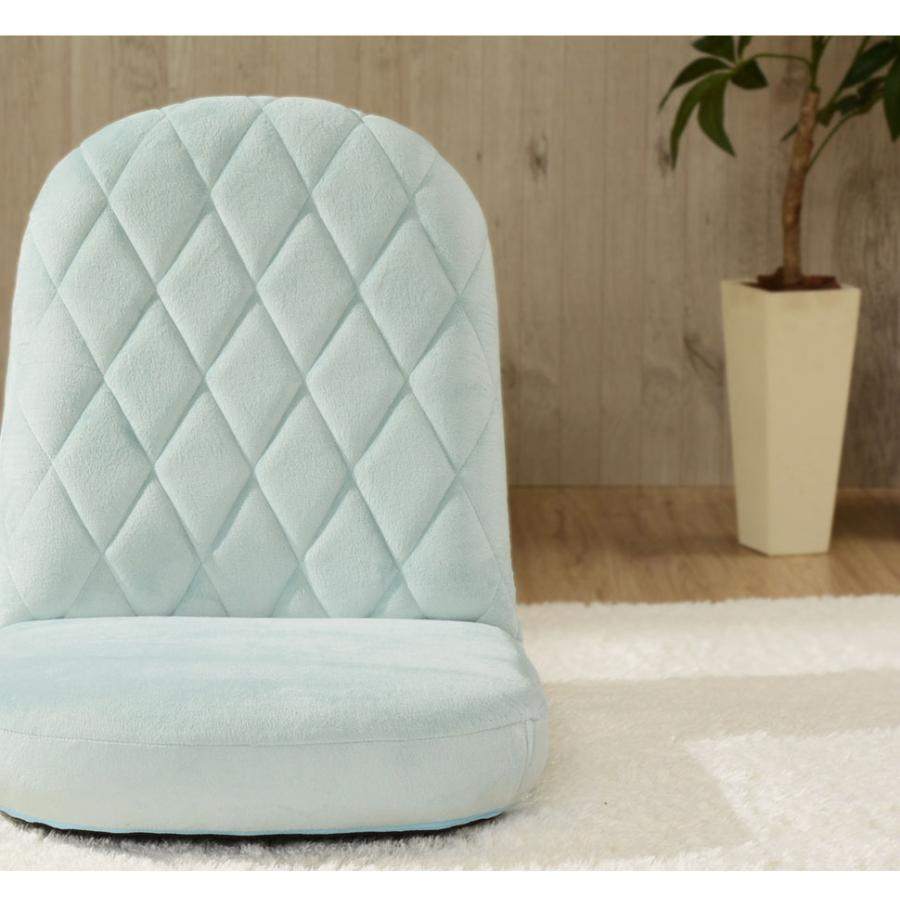 360度かわいい コンパクト座椅子 リクライニング おしゃれ 日本製 ブルー ピンク グレー 小さい ミニ座椅子 ローソファー 可愛い n4｜bikagu｜04