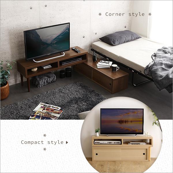 完成品 場所を取らない 引き戸 伸縮テレビ台 / スライド テレビ 完成品 場所を取らない 引き戸 伸縮テレビ台 / スライド テレビ