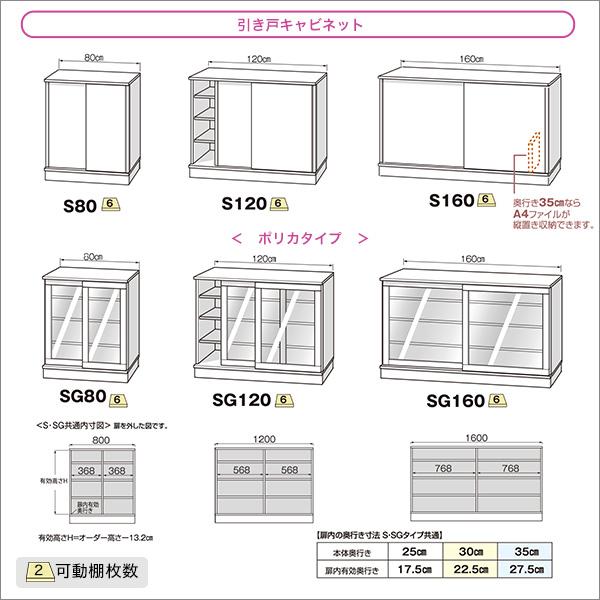 セミオーダーでピッタリ　カウンター下収納　引き戸　扉付き　おしゃれ　キャビネット　日本製　薄型　奥行25　完成品　リビング収納　本棚　食器棚　引戸　幅160　木製　北欧