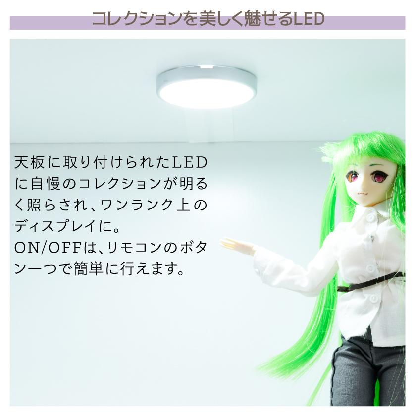 増設用 LED付き コレクションケース キューブボックスα 改 ワイド