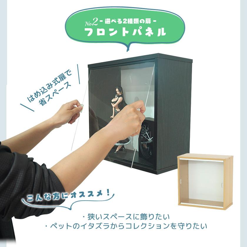 壁掛け キューブボックスα 改 新フラップ扉 or フロントパネル 背面