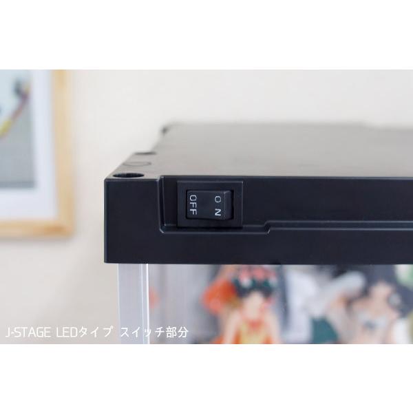 2個セット) LED照明付き コレクションケース J-STAGE UVカット 2個セット) LED照明付き コレクションケース J-STAGE UVカット