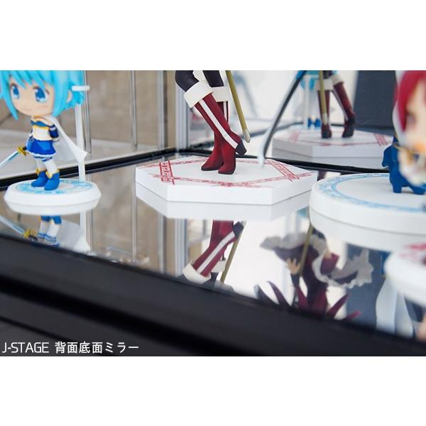 【おまけ付き】【傷汚れあり】フィギュアケース J-STAGE ホワイト　2台 J-STAGE ワイド レギュラータイプ【LED付き/UVカット/底面・背面