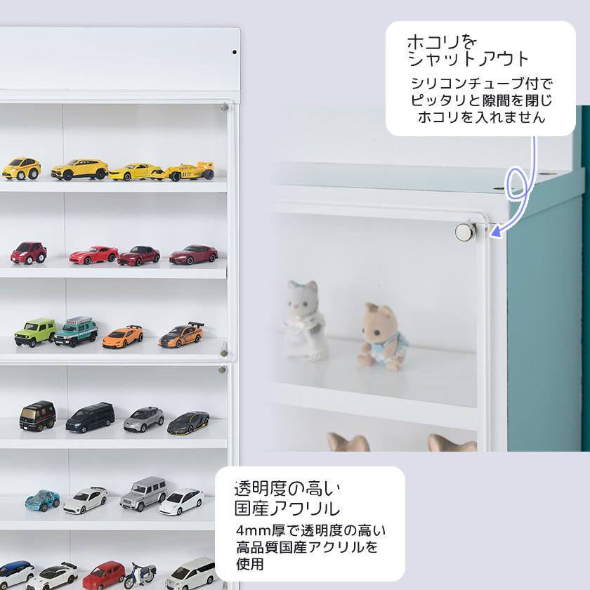 超薄型 コレクションラック専用オプション アクリルふた2枚セット