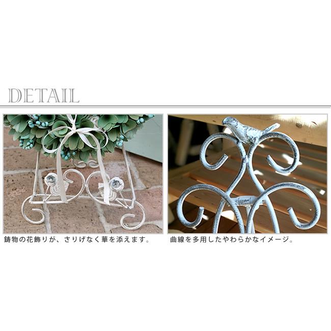 アンティーク調 アイアン イーゼル スタンド シャビ― ホワイト 白