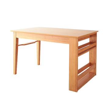 収納ラック付き 伸縮 ダイニングテーブル エクステンション 伸長