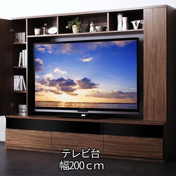 60型対応 壁面収納 テレビ台 幅200 ハイタイプ テレビボード