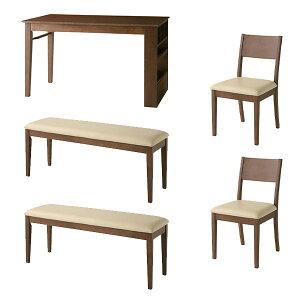 伸長式 ダイニングテーブルセット 5点 テーブル チェア2脚 ベンチ2脚 送料無料 伸縮 ダイニングセット 135 170 伸びる 延長 大型 激安 ダイニング5点セット Tu Houseboat 通販 Yahoo ショッピング