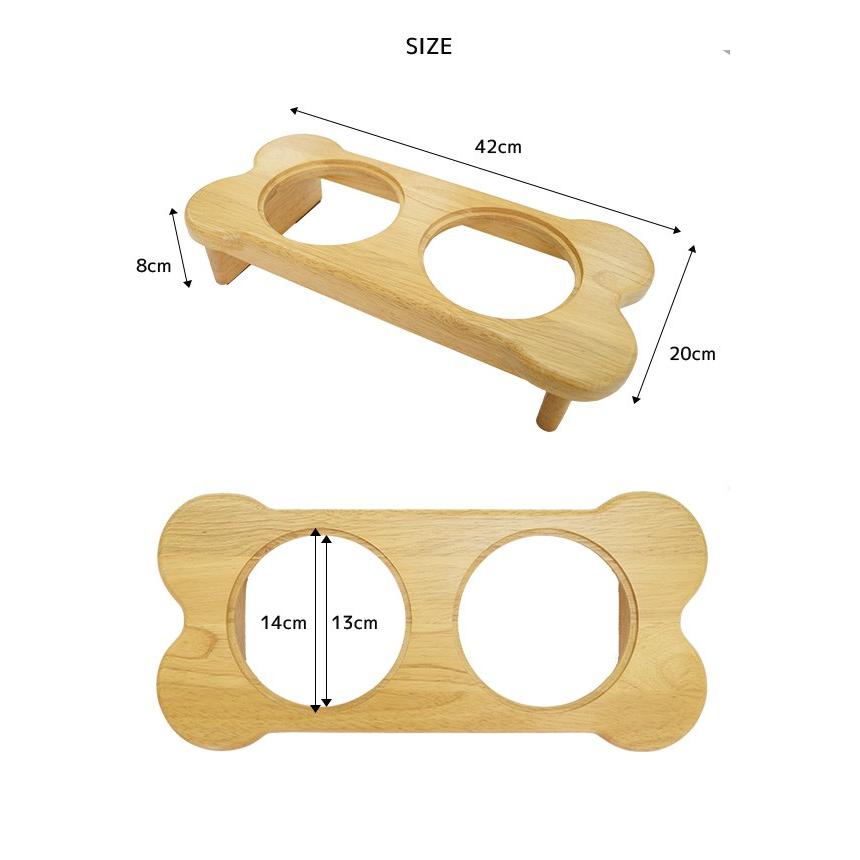 どっしり木製の安定感 ペット用 餌入れ ワンターブル 犬用 エサ台 猫用 小型犬 餌台 おしゃれ ステンレス ペット用品 食器台 Wp Wan01 Houseboat 通販 Yahoo ショッピング