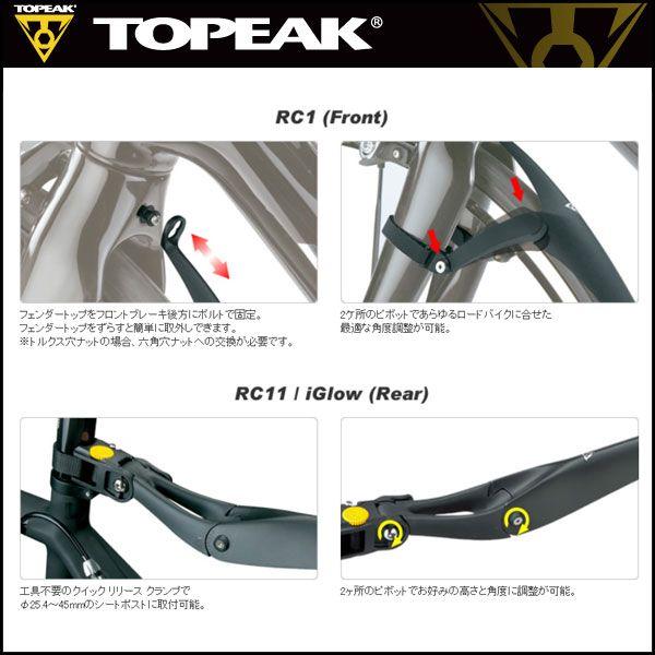 TOPEAK(トピーク) フェンダー（リア） ディフェンダー RC1/RC11 セット(GDS00400)｜bike-king｜03