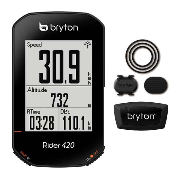 bryton ブライトン Rider420T ライダー420T ケイデンス・心拍センサー付 GPSサイクルコンピューター｜bike-king