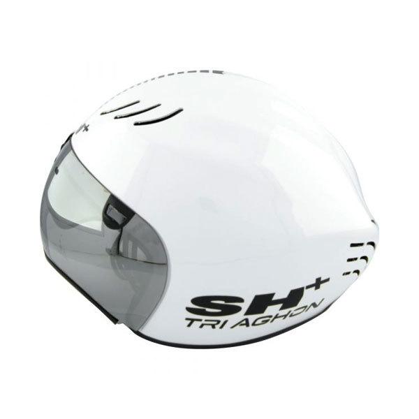 SH+ TRIAGHON トライアゴン ヘルメット GLOSSY WHITE/BLACK JCF公認｜bike-king