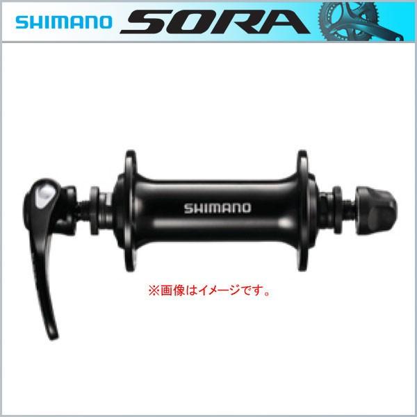 SHIMANO SORA（シマノ ソラ） フロントハブ 32H〜36H OLD：100mm（ブラック/シルバー） HB-RS300｜bike-king