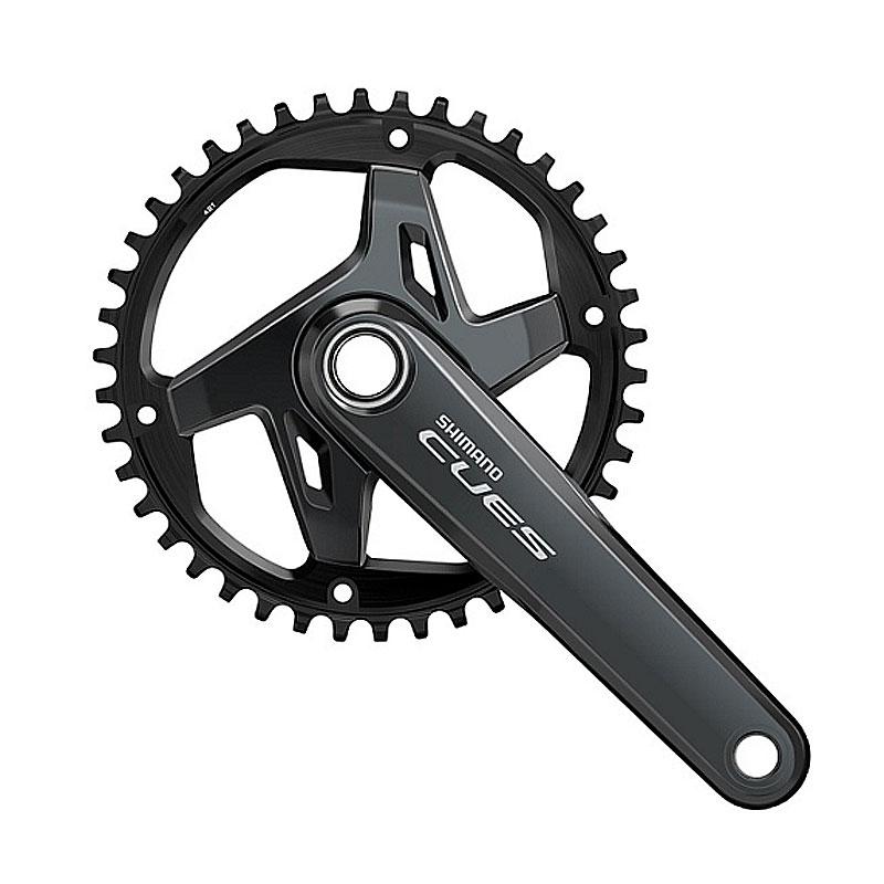 パーツ CUES FC-U8000-2 シマノ CUES FC-U8000-2 クランクセット 46/32T ガード付（2x11S