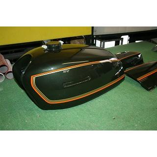 GT380 B6/B7 オリーブグリーンメタリック ウレタン塗料セット500g