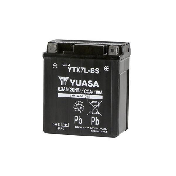 バイクバッテリー 台湾ユアサ YUASA ytx7l-bs 密閉型 MFバッテリー 液入り充電済み 1年間保証付き 新品 バイク バッテリー｜bike-parts-center｜02