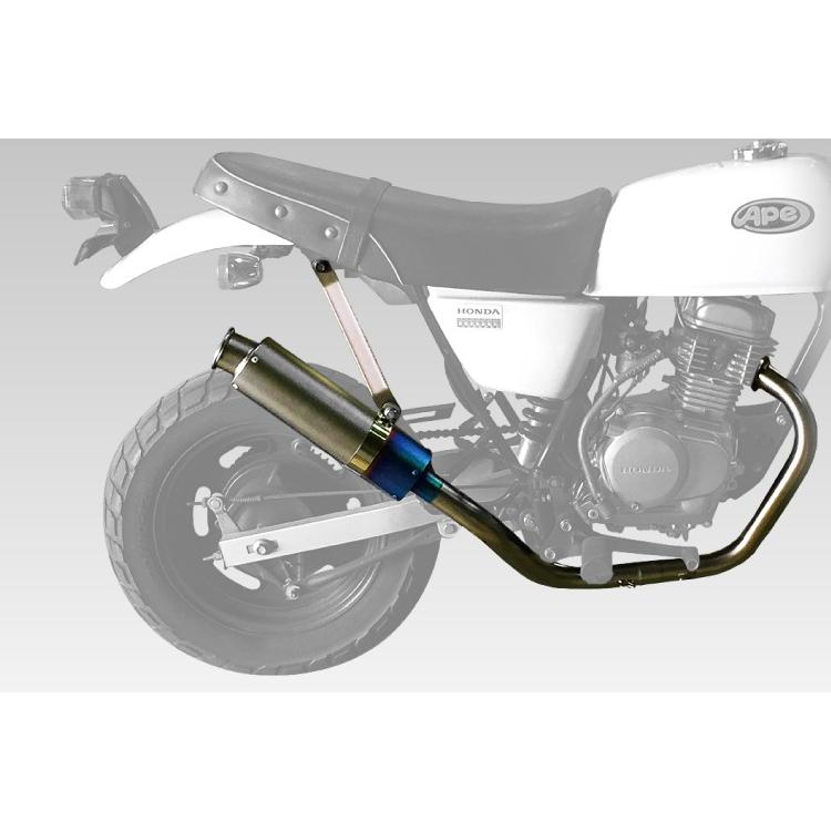 ホンダ エイプ用チタンルック　カスタムマフラー エイプ50 100 AC16 HC07 HONDA APE バイクパーツセンター｜bike-parts-center｜02