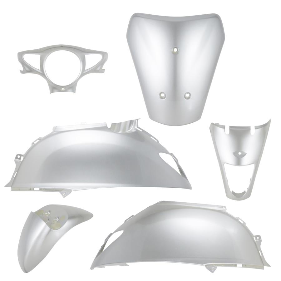 レッツ スズキ レッツ/レッツG CA4AA 外装6点セット シルバー レッツ スズキ レッツ/レッツG CA4AA 外装6点セット シルバー