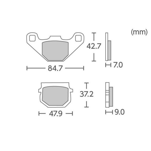 セピアZZ・アドレスV100・KSRブレーキパッド LD310【812】 新品 バイクパーツセンター|bike-parts-center|03