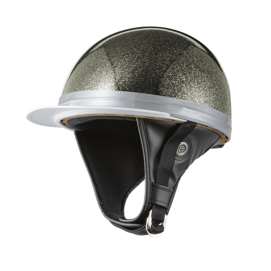 バイクヘルメット コルク半キャップ ソリッド ブラックラメ 黒 バイクヘルメット コルク半キャップ ソリッド ブラックラメ 黒