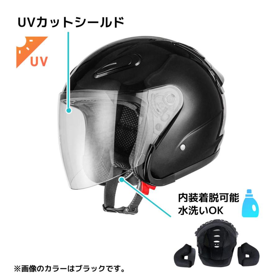 バイクヘルメット エアロフォルム ジェットヘルメット シルバー バイクヘルメット エアロフォルム ジェットヘルメット シルバー