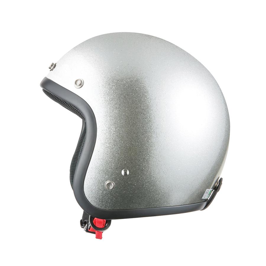 バイクヘルメット ヘルメット スモールジェット シルバーラメ バイクヘルメット ヘルメット スモールジェット シルバーラメ